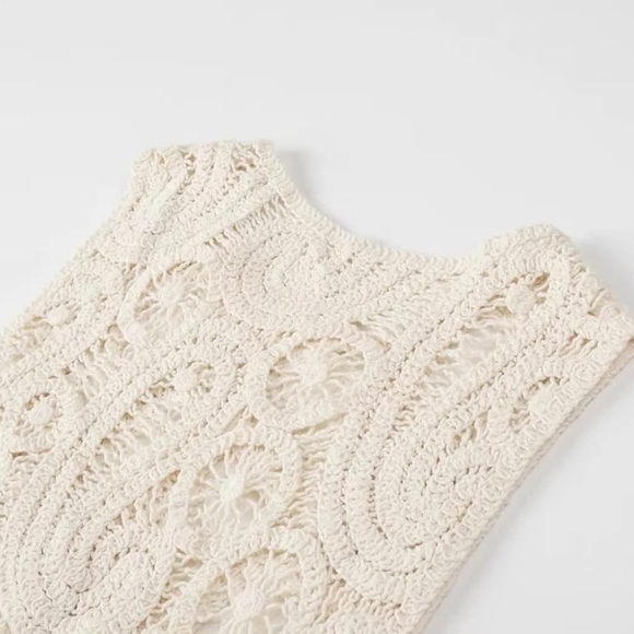 CROCHET LACE TANK/COVER-ALL - Picture 12 of 16